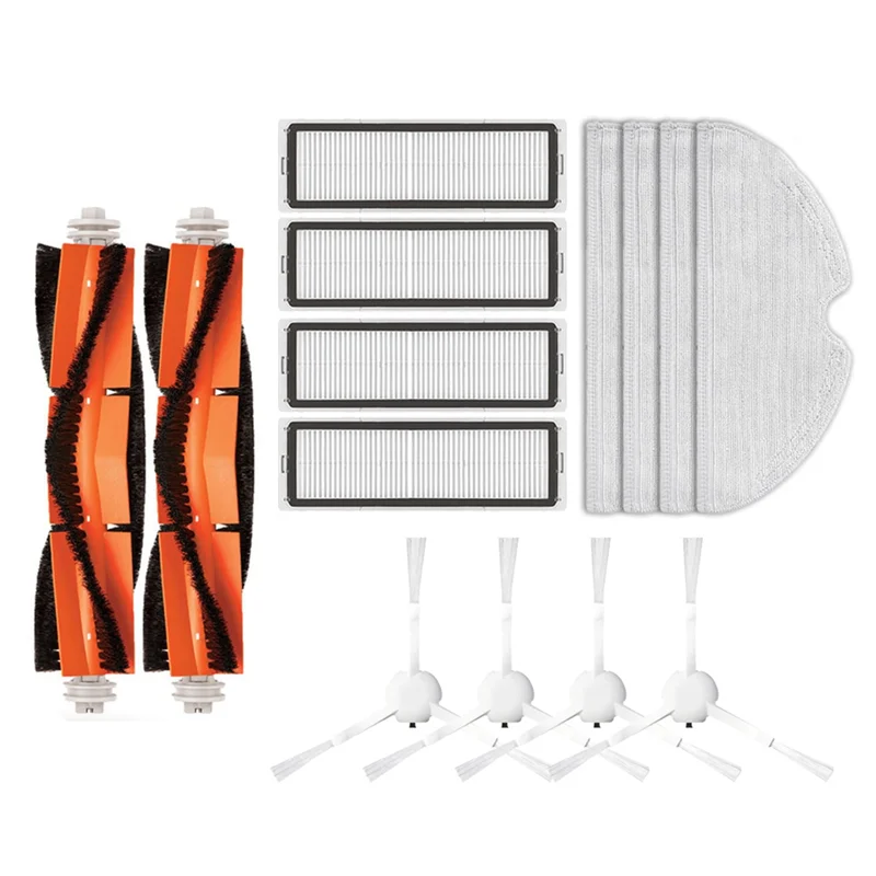【احصل على يومك! 】لشاومي لـ Mijia 1C 1T Mi Robot قطع غيار ممسحة المكنسة الكهربائية-Dreame F9 Hepa Filter Main Side Brush Mop C #1