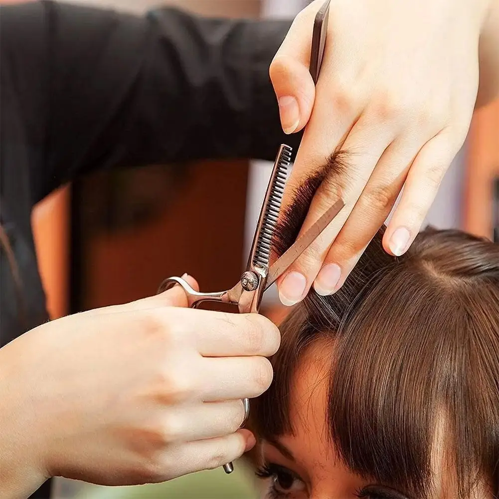 Gunting pemotong rambut profesional, kelas atas dan memotong tukang cukur/Salon penipis rambut 5.5/6 inci gunting kualitas tinggi rumah J9Q0