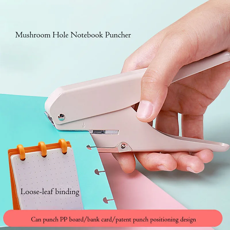 A4 Paper Hole Puncher Hole Punch Disc Ring T-type Puncher DIY Paper Cutter Craft Machine for Offices Planner Stationery