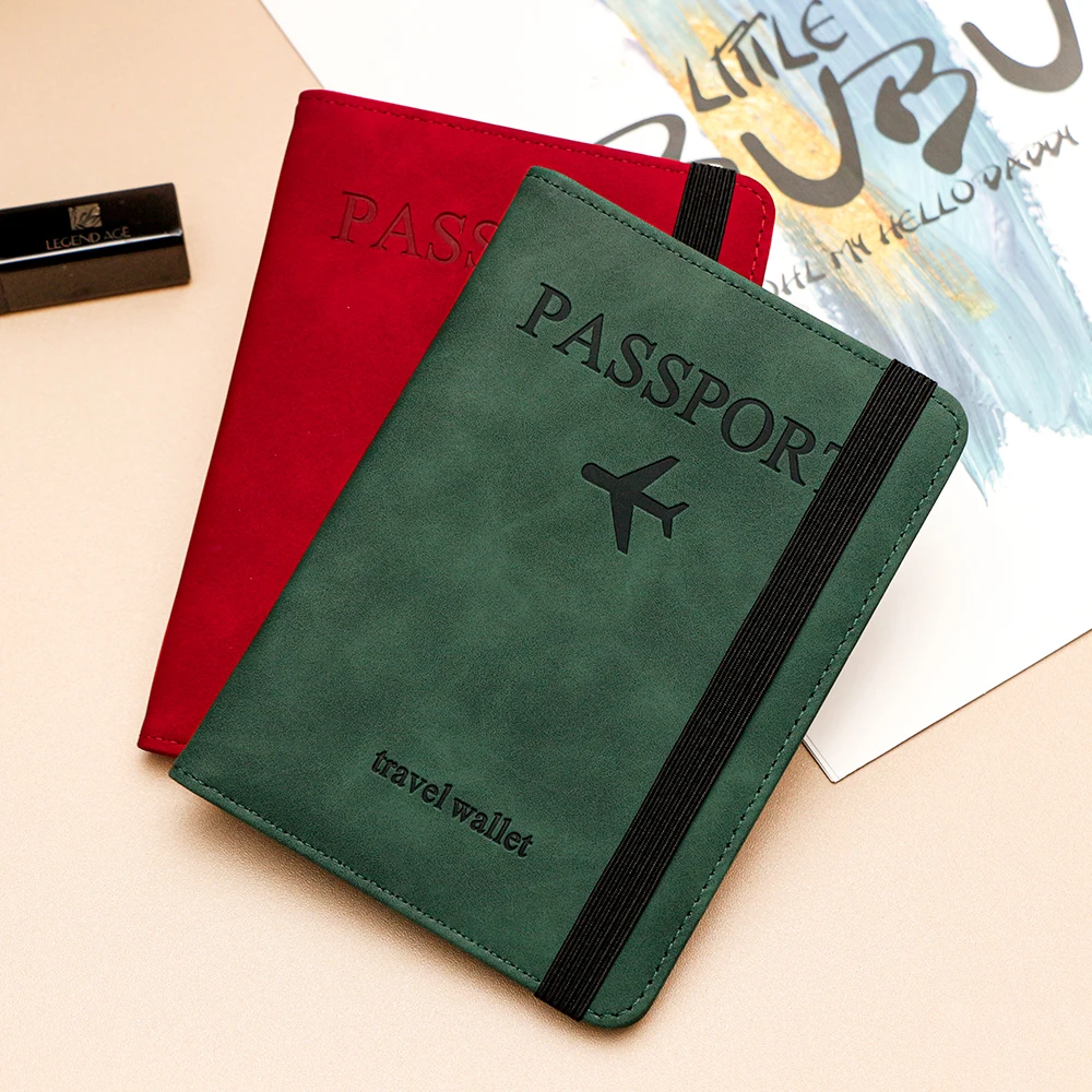 

New RFID Unisex Passports Case Travel Wallet Quality Card Holder Simple Men Purses SIM Card Holder Bag Passport Cover For Girls
