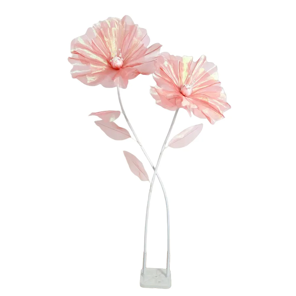 Artificial Gauze Flower for Wedding Venue Styling with 50cm Bloom Size 150cm for stem and Integrated Leaf Elements
