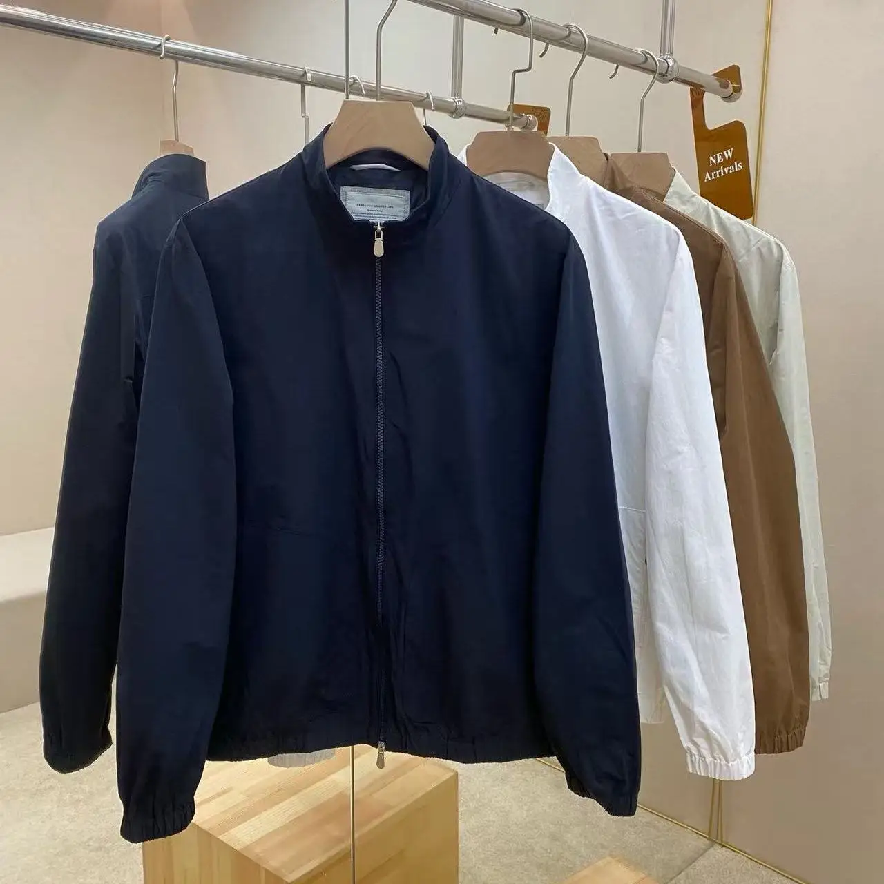 

Итальянская мужская куртка с воротником-стойкой в старом деньги в стиле BC