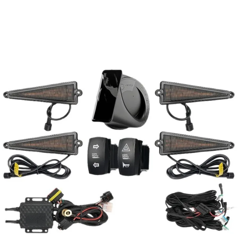 Pre-Wired Turn Signal Wiring Harness Kit, Universal Modified Signal Assembly for ATV UTV Off-Road Vehicles