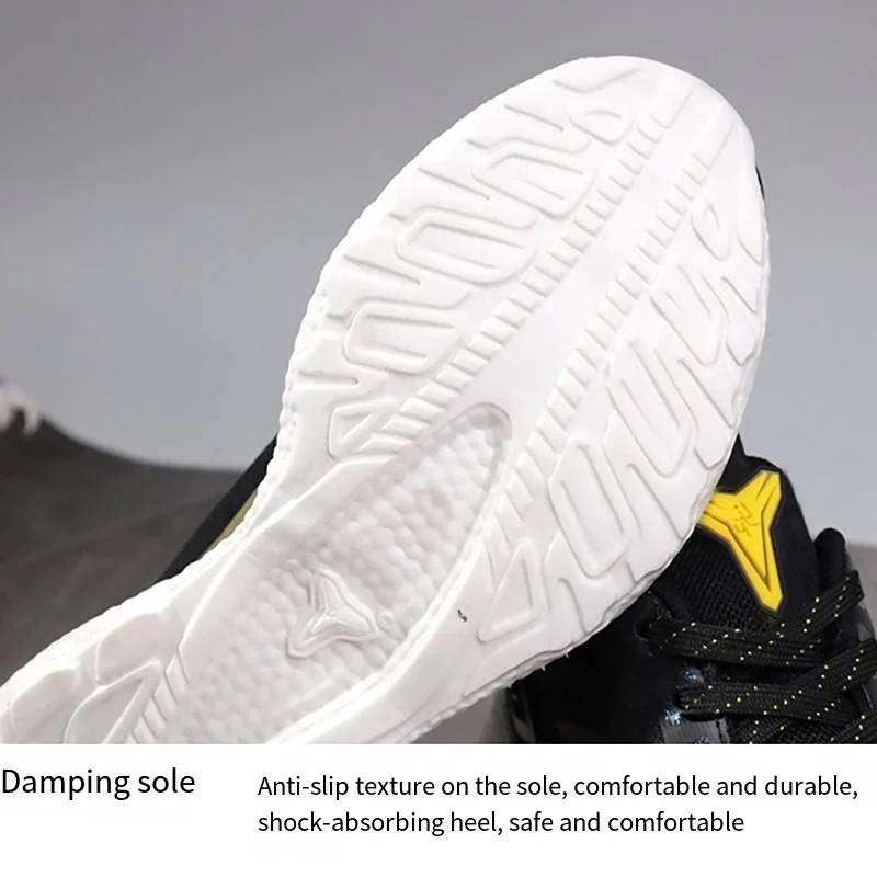 Outdoor Casual Sport Shoes Men Comfortable Breathable Mesh Upper Anti Slip Abrasion Resistant Lightweight Soft Sole Sneaker