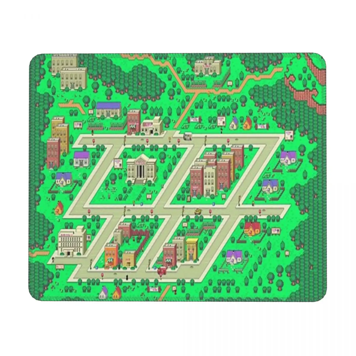 

Gaming Accessories Mouse Pad Earthbound Onett Map Mousepad Mat Computer Gamer Desk Mat