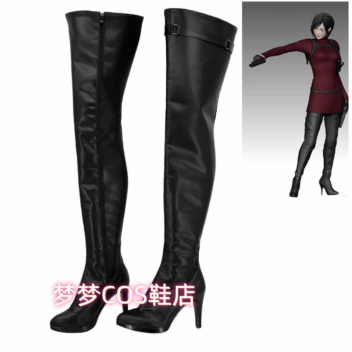 

Женская обувь для косплея Ada Wong, ботинки для ролевых игр, обувь для Хэллоуина, карнавала, маскарада для взрослых женщин