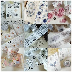 V1tape 5.7 New Yi'Er Flower/girl/cloud Journal Washi Pet Tape Roll Collection