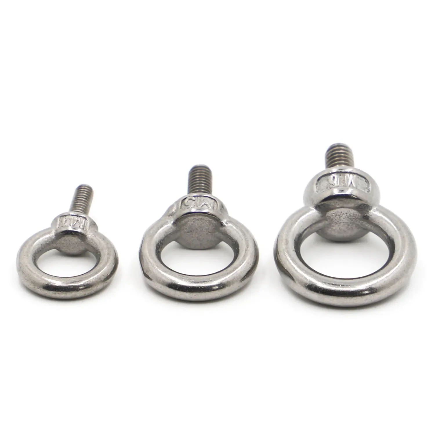 M3 M4 M5 M6 M8 M10 M12 DIN580 Eye Bolt 304 Stainless Steel Marine Lifting Eye Screw Ring Loop Hole for Cable Rope Eyebolt