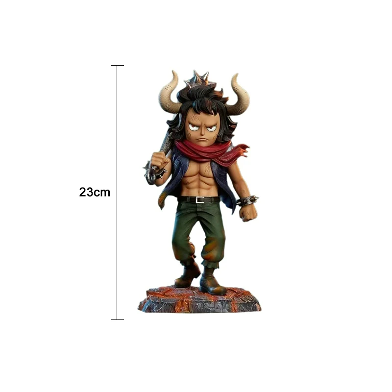 23cm One Piece Anime Figures Childhood Series Four Emperors Kaidou Model PVC Action Figure Statue Collection Ornament Toy Gift