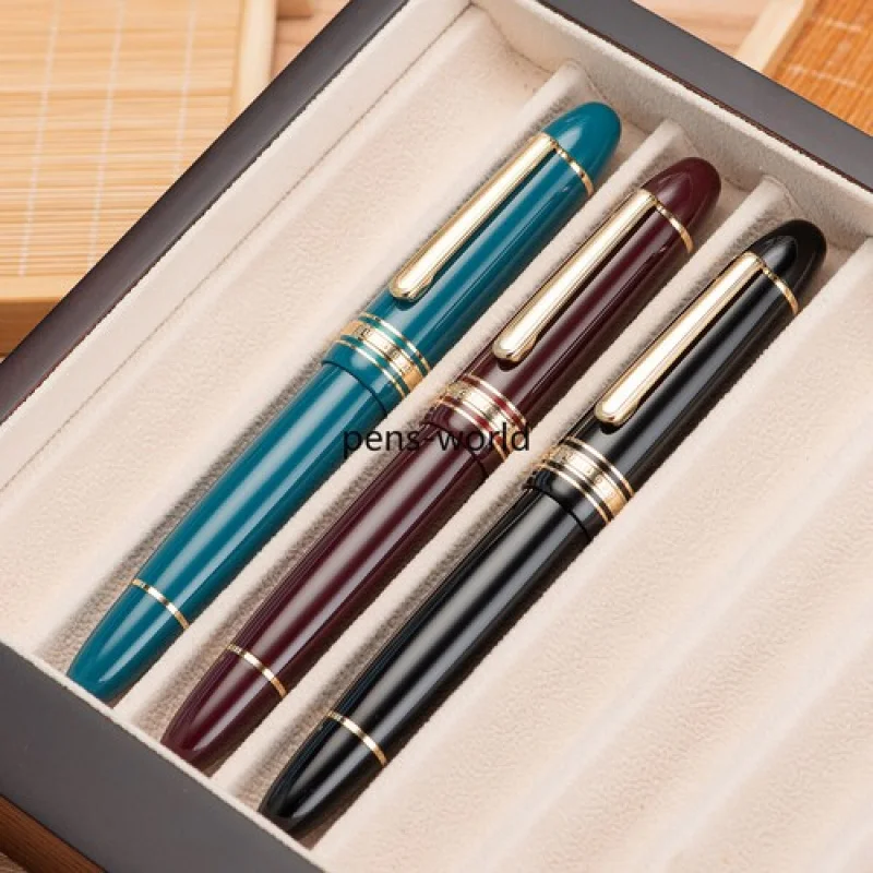 A+ 630 Piston Filling Fountain Pen Resin Fine NibGolden Clip Writing Pen