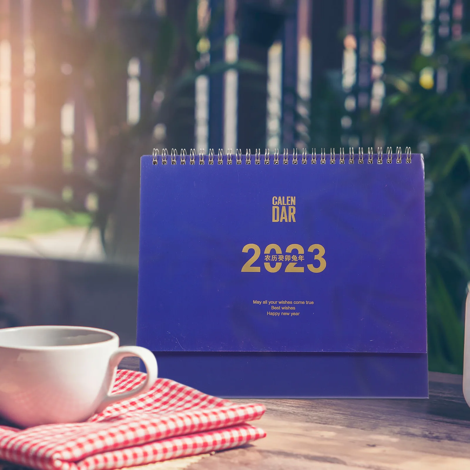 

Monthly Desktop Calendar 2025 Office Accessories Decorative Standing Planner Scheduling Tool Thick Paper Iron Base
