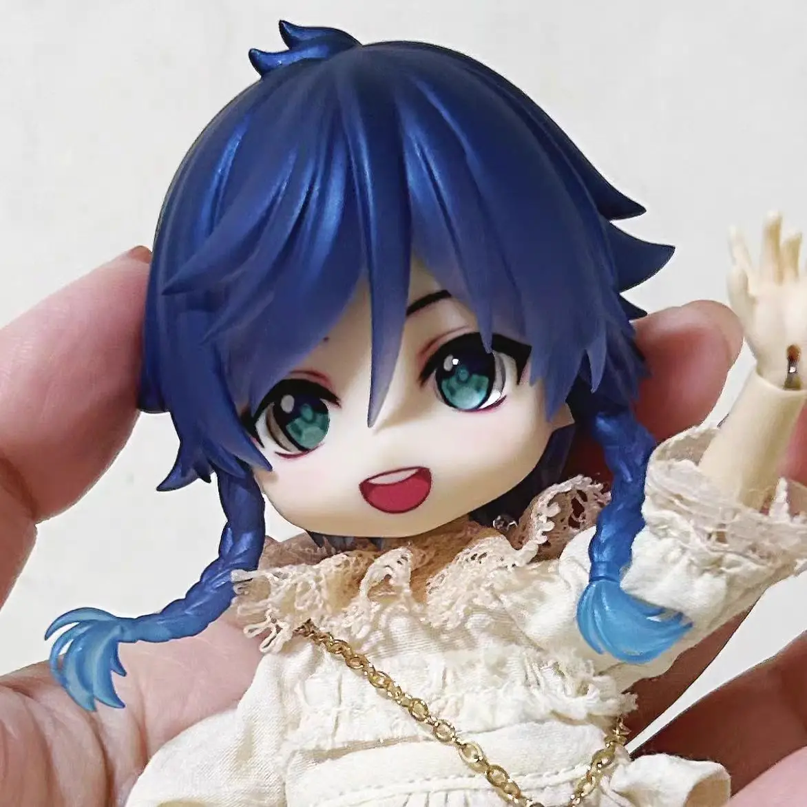 

Venti Ob11 Face GSC Clay Man Face Genshin Impact Opened Eye Faceplate Handmade Alternate Expression Doll Accessories