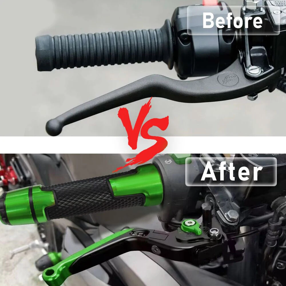 Ninja 400 400R Motorcycle Adjustable Brake Clutch Lever Handle bar Grips For KAWASAKI NINJA400 NINJA400R 2018 2019 2020 2021