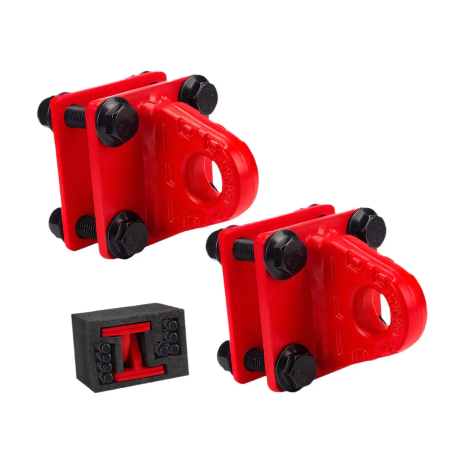 2 Pieces D Ring Shackle Bracket Trailer Accessory for Vehicle ATV UTV