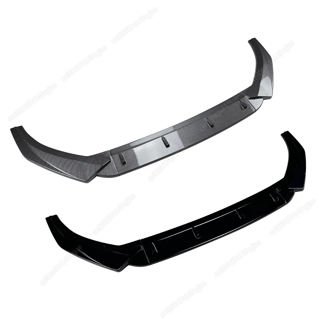 لأودي A3 S-Line S3 8V القياسية TDI TFSI 2013-2016 قبل تجميل الجبهة حافة مصد السيارة الناشر الفاصل بوديكيت ضبط تقليم الأسود #4