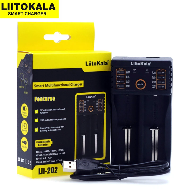 LiitoKala Lii-202 Lii-402 Lii-PD4 Lii-500 Lii-S8 ładowarka 18650 26650 21700 AA AAA 3.7V li-ni-mh bateria