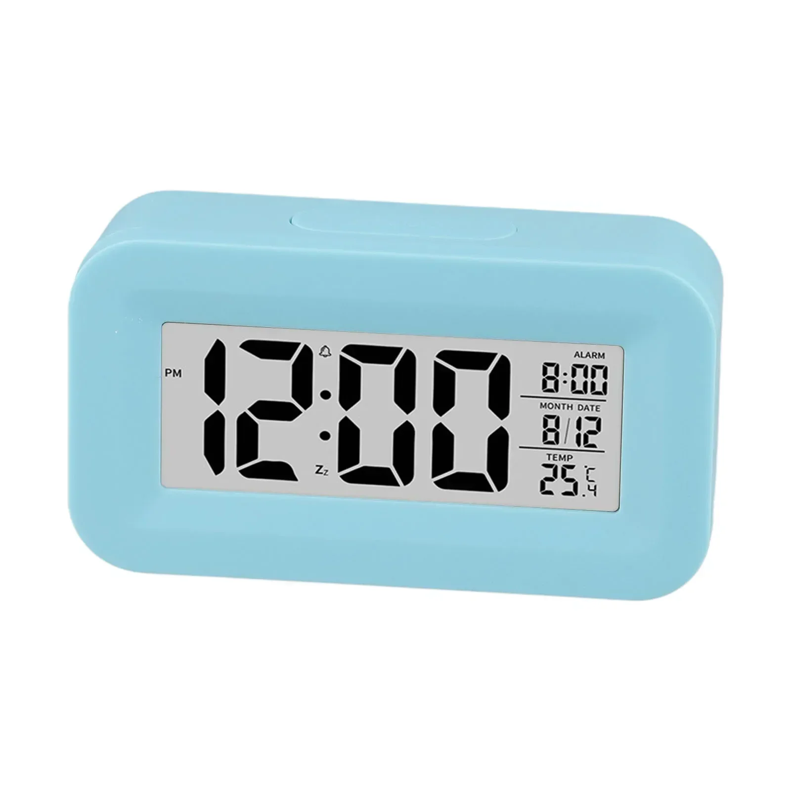 Alarm Clock Calendar Thermometer Calendar Thermometer Digital LCD Alarm Clock Gradual Alarm Sound Green Large Screen Display Mm