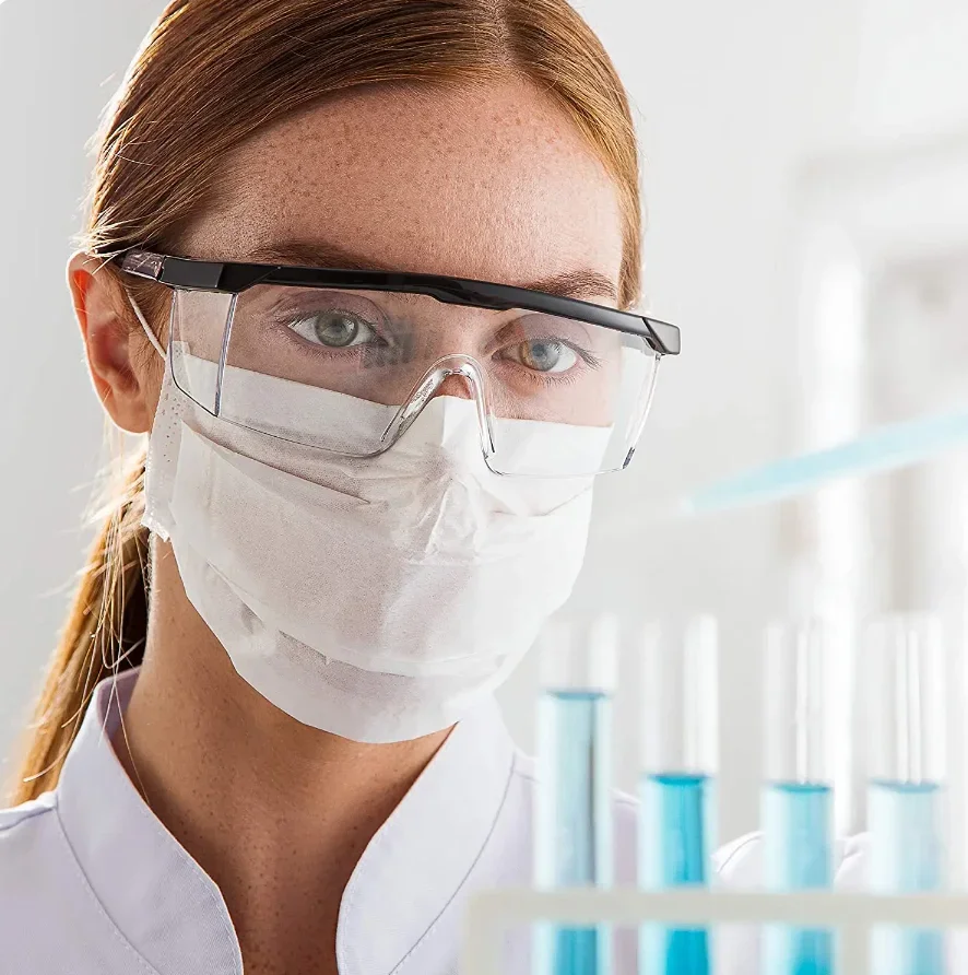 Unisex Safety Glasses Anti-Splash Windproof Dustproof Industrial Lab Riding Goggles for Men And Women