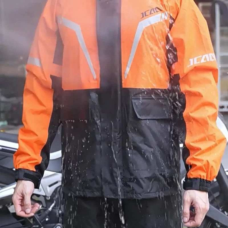 

Комплект плащи разделенного типа, дождевые брюки, непромокаемая водонепроницаемая куртка для езды на электрическом велосипеде, комплект брюк