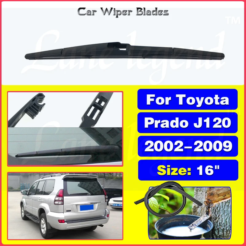 

Car Wiper Blade Rear Back Window Windscreen Windshield Wipers For Toyota Prado J120 J 120 2002 - 2009 Auto Accessories 16"