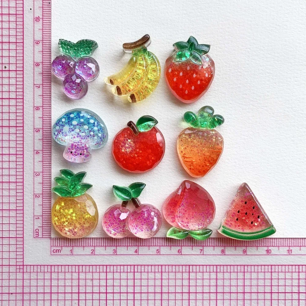 10pcs Mini Kawaii Cartoon Shining Flower Flat Back Cabochons Scrapbook Diy  Party Hairpin Accessories Home Decoration Craft