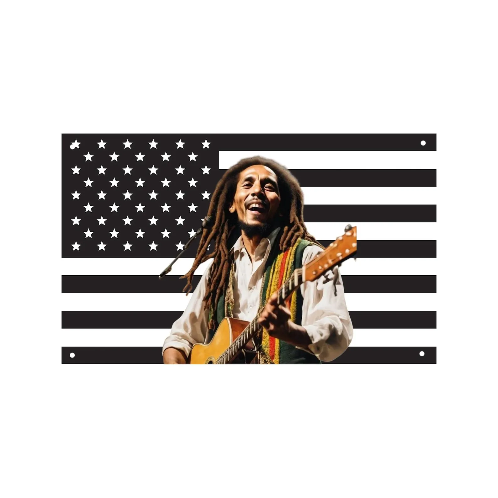 Bob M-Marley Black American Flag Music Reggae Legend Wall Tapestry Flaga Decorative Home Objects Advertising Flags for Bedrooms