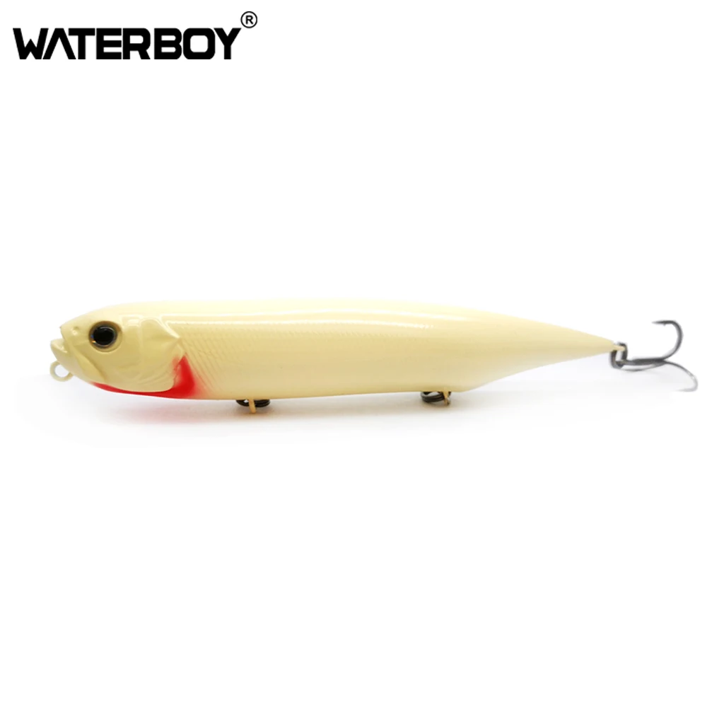 12 سنتيمتر 21 جرام قلم رصاص الصيد الطعم المياه المالحة توبواتر الأسماك الكلب حشرجة الموت الاصطناعي عصا الطعم 3 السنانير الصعب الصيد إغراء