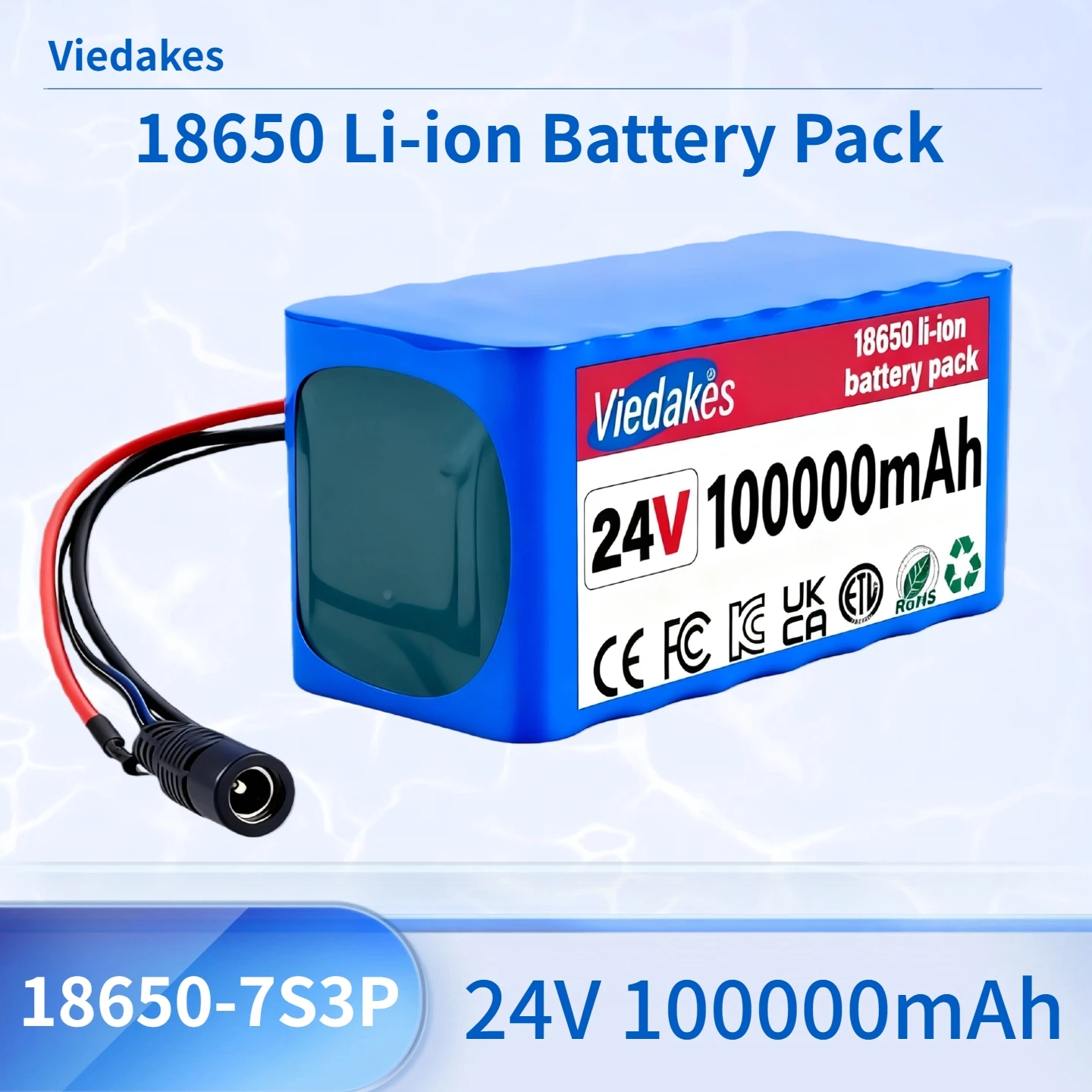 

24 В 100000 мАч 7S3P аккумулятор, 60 Ач/80 Ач/100 Ач 18650 литий-ионный аккумулятор 24 В, электрический аккумулятор для игрушечных автомобилей для инвалидных колясок, большая мощность