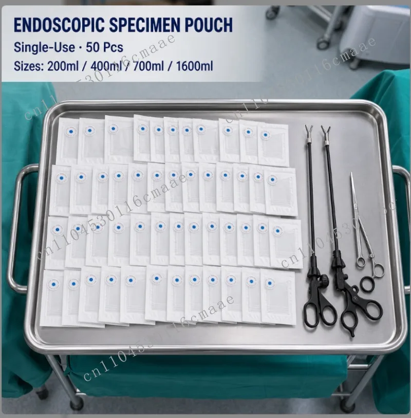 Sterile Laparoscopic Specimen Retrieval Bag Single‑Use Endoscopic Tissue Collection Pouch For Operating Room Use