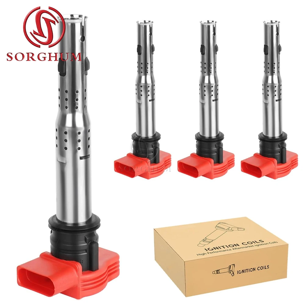 

SORGHUM 06E905115 Катушка зажигания для Audi Q5 A3 A4 A5 A6 R8 A7 TT VW Passat CC B7 Sciricco Tiguan 06E905115G/E/C/D 07K905115G