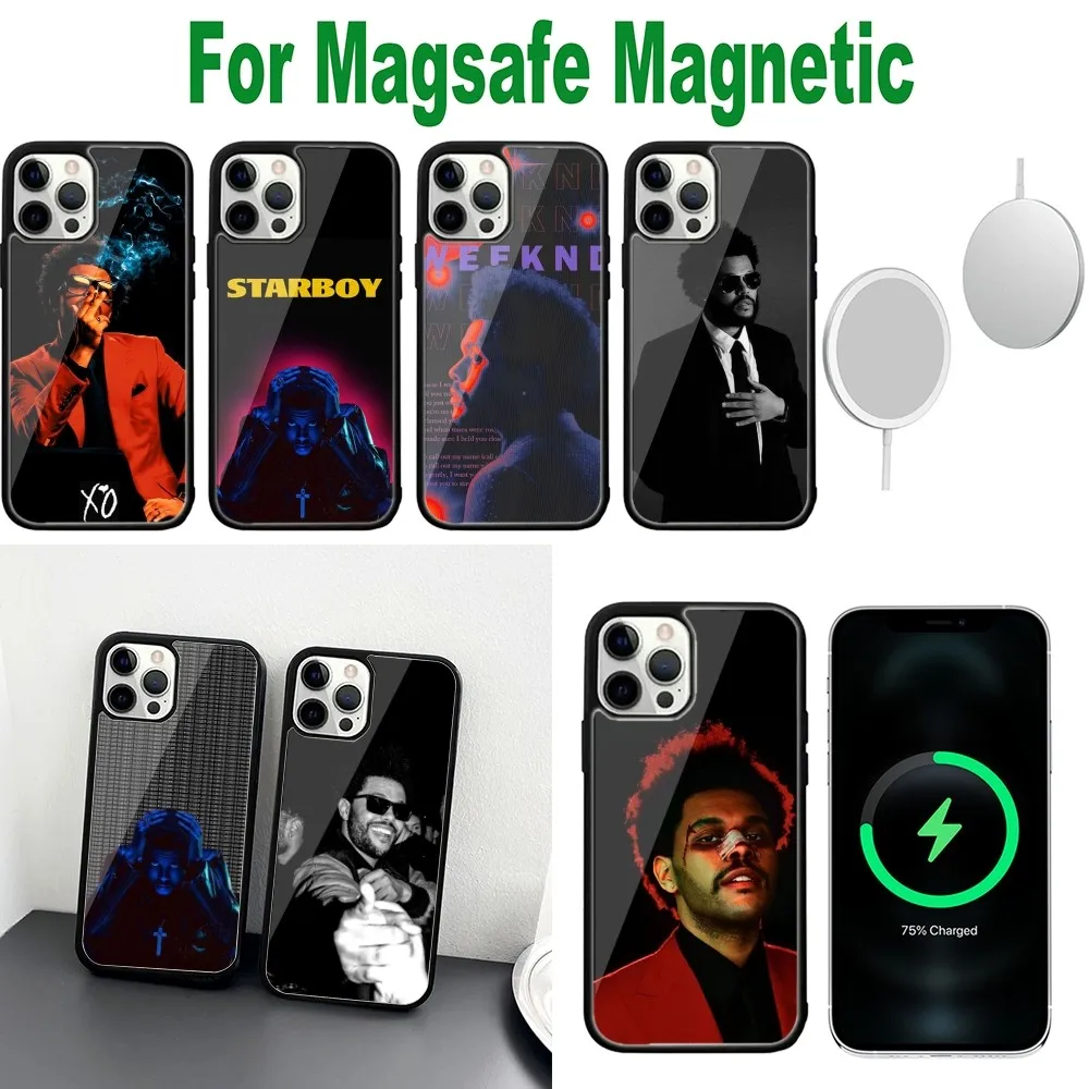 Singer The W-Weeknd Phone Case For iPhone 16,15,14,13,12,11,Plus,Pro,Max,Mini Magsafe Magnetic Wireless Charging