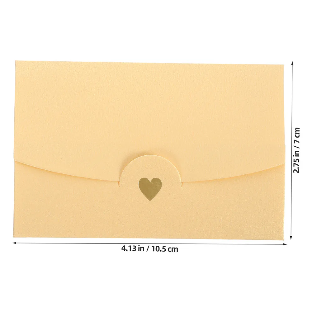 40Pcs Delicate Small Envelopes Premium Paper Material Chic Simple Finish for Valentine's Day Graduation Business Events Festival