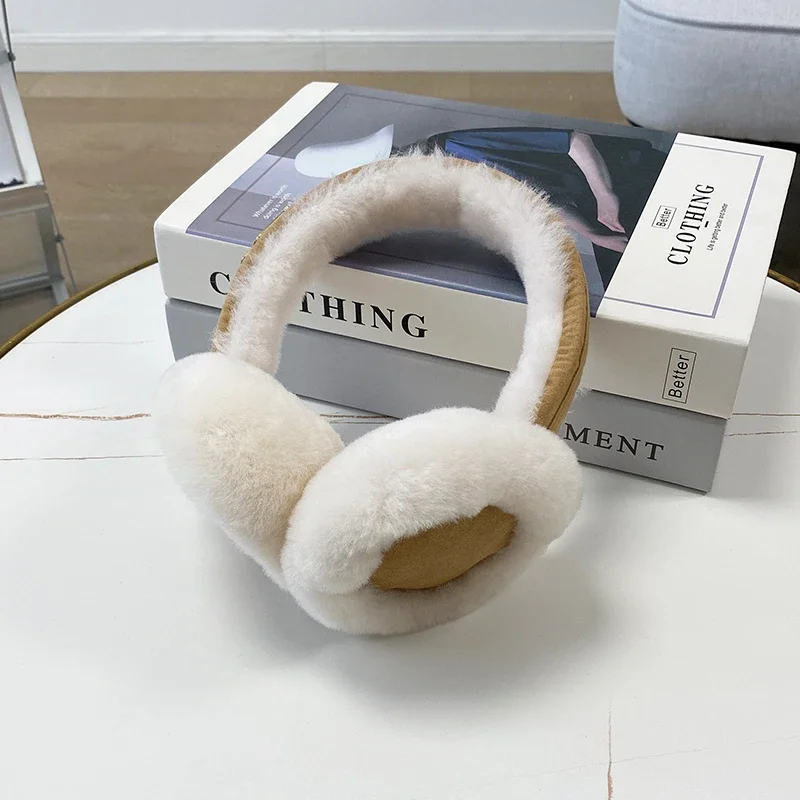 Winter Warm Shearling Wool Earmuffs Ear Earflap Plush Earmuff Girls Ladies Women Hairbands Ear Muffs Ear Warmer