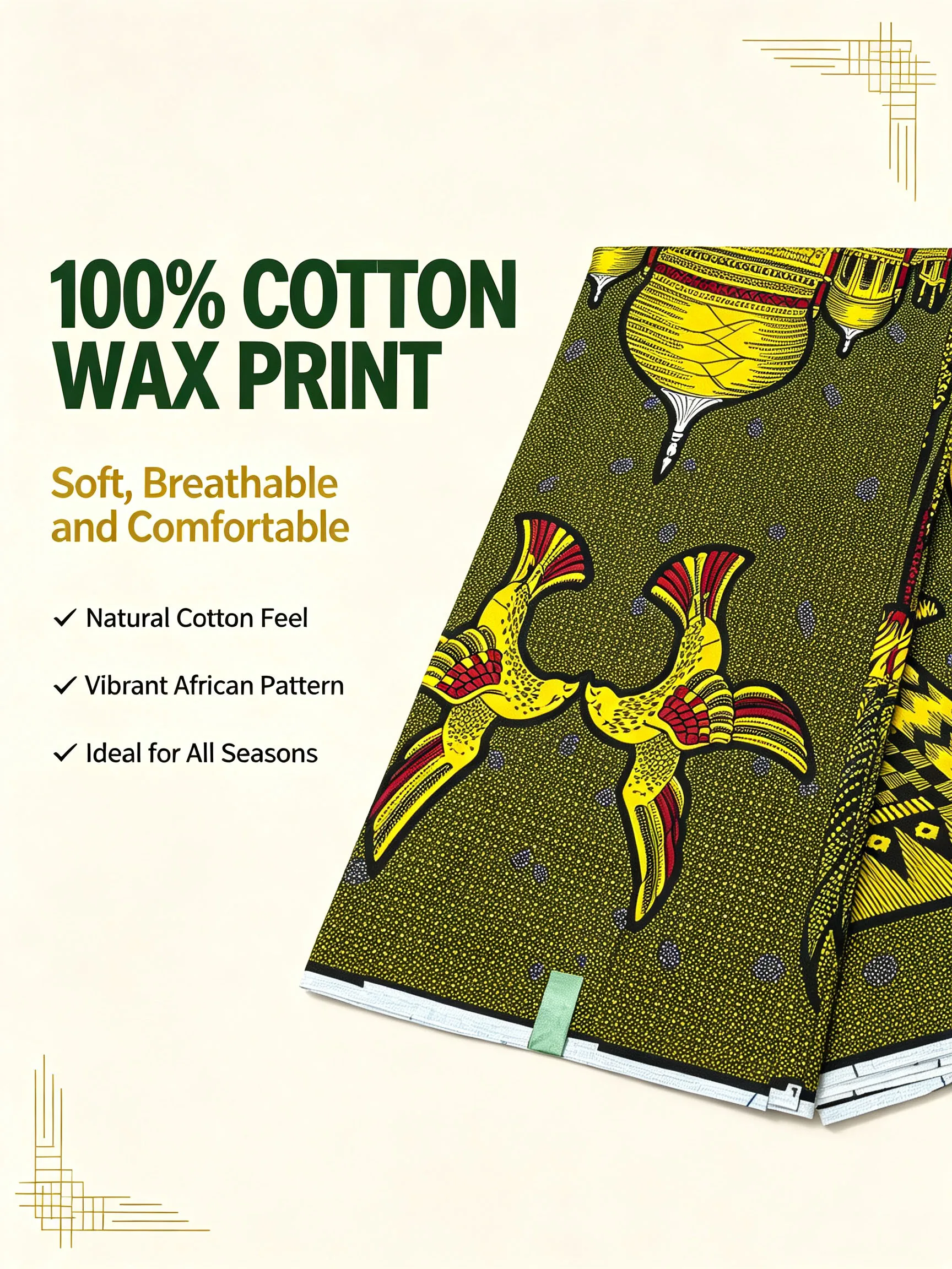Tissu africain imprimé Ankara  - African Ankara Print avis et prix