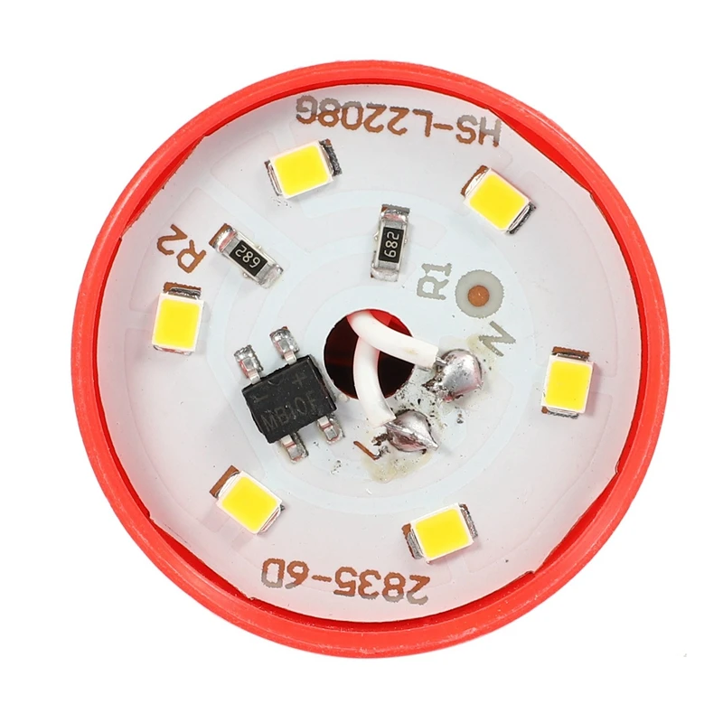 8X LED Candle Light Candle Light Bulbs Red Fortune Lamp God Lights Energy Saving Candle Lights,E14