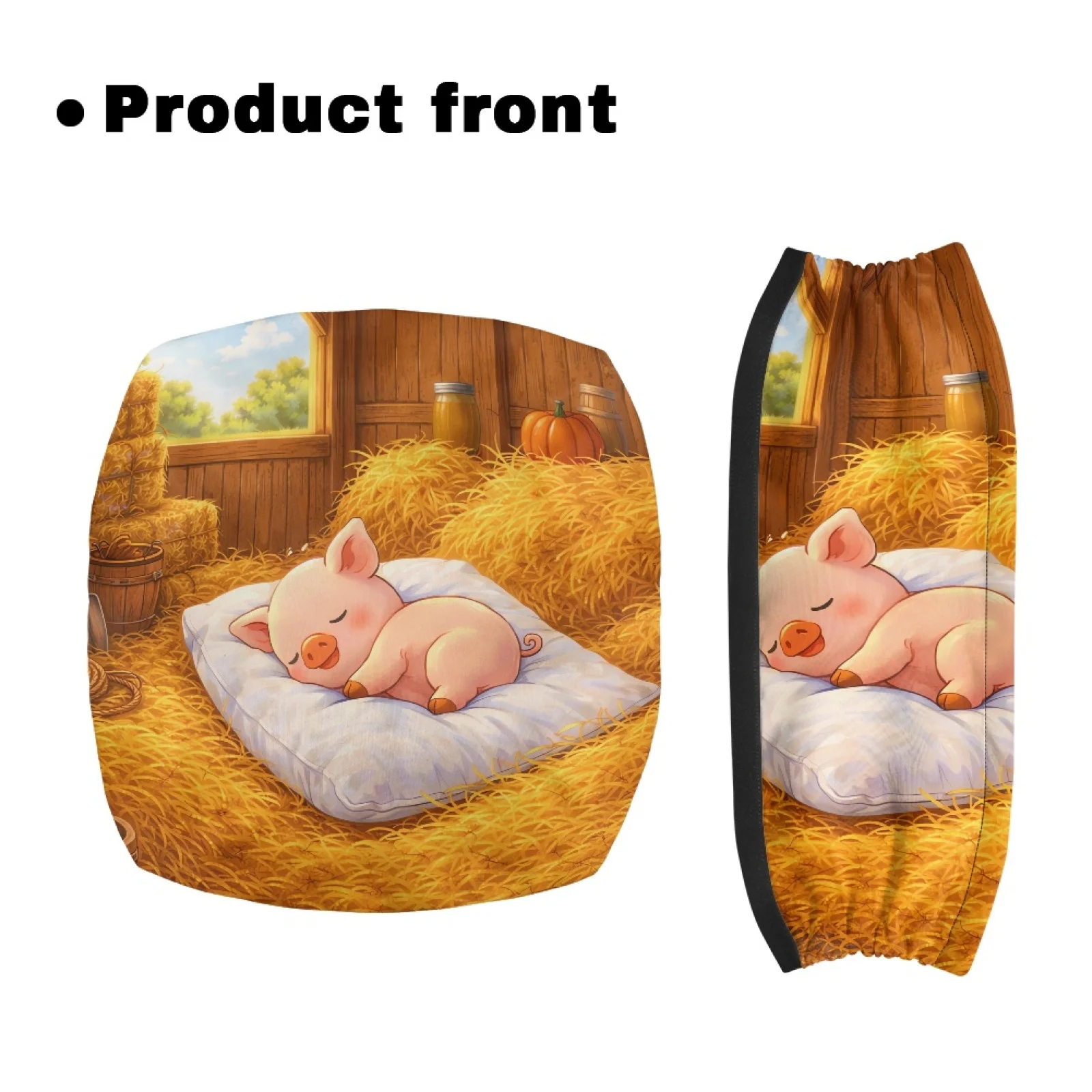 Coloranimal Sleeping Pig Hay Print 2PCS Rollator Seat Cover for Senior Ladies Rollator Decorations 2026 Trending