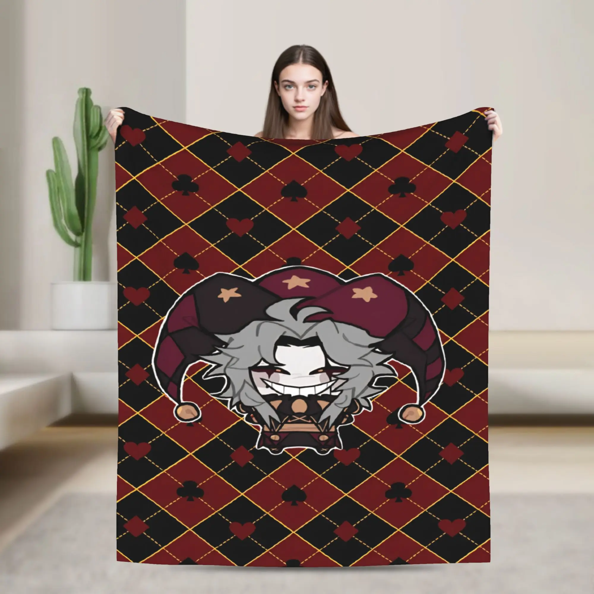Relax Pierrots The Freak Circus Blanket Accessories Home Decorative  Throw Blankets Ultra-Soft Velvet for Car