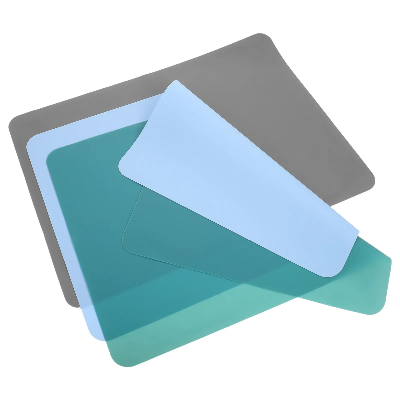 

Набор из 3 силиконовых ковриков: нескользящие подставки для стола, защита для рабочего пространства, термоизоляционные кухонные коврики