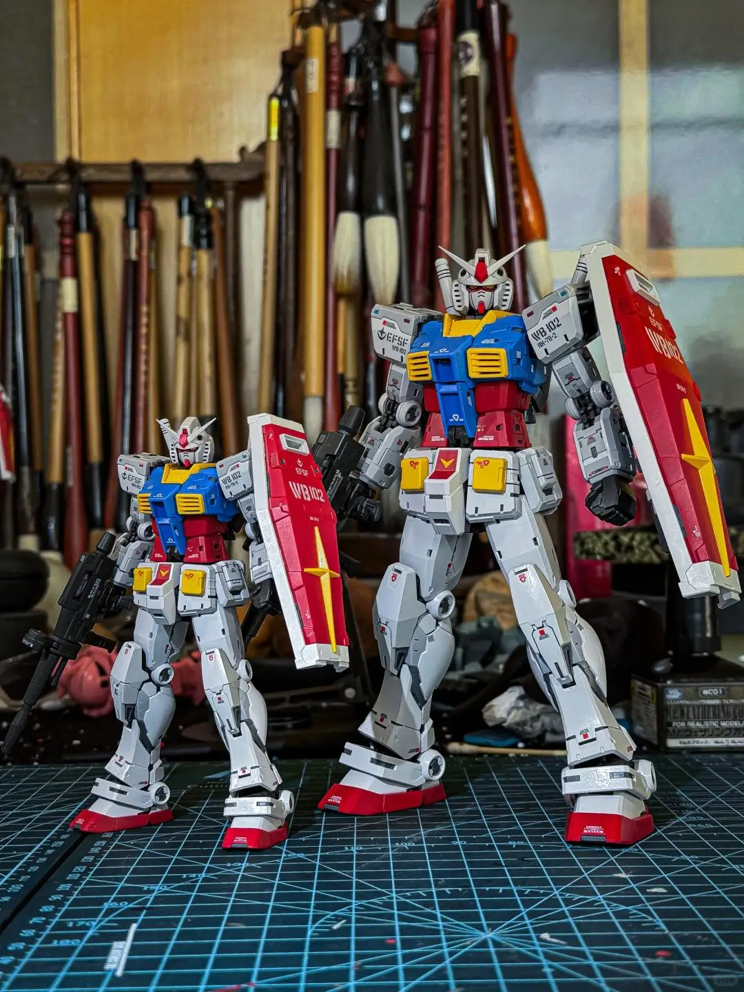 In Voorraad Originele FAT CAT Model MG 1/100 RX-78-2 Ver.2.0 Plastic Model Kits Action Anime Figuur Collectie Robot Speelgoed Geschenken