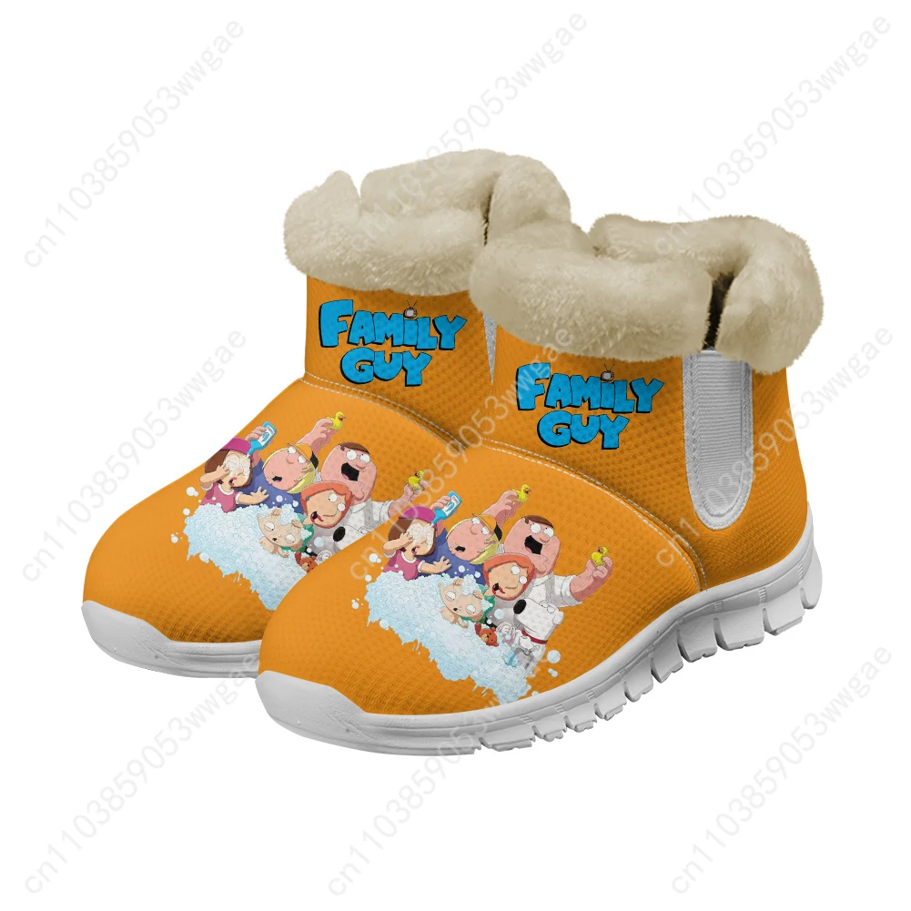 Family Guy Snow Boots Warm Boot Men Women Teenager Shoe High Quality Casual Lightweight Couple Sneakers Tailor-made Sports Shoes