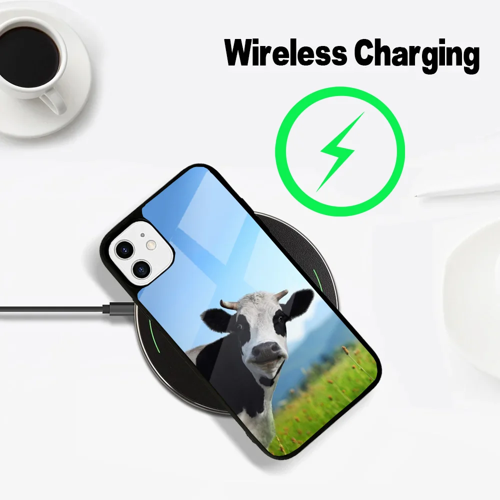 Dairy cow Animal Phone Case For iPhone 16,15,14,13,12,11,Plus,Pro,Max Mini Magsafe Magnetic Wireless Charging