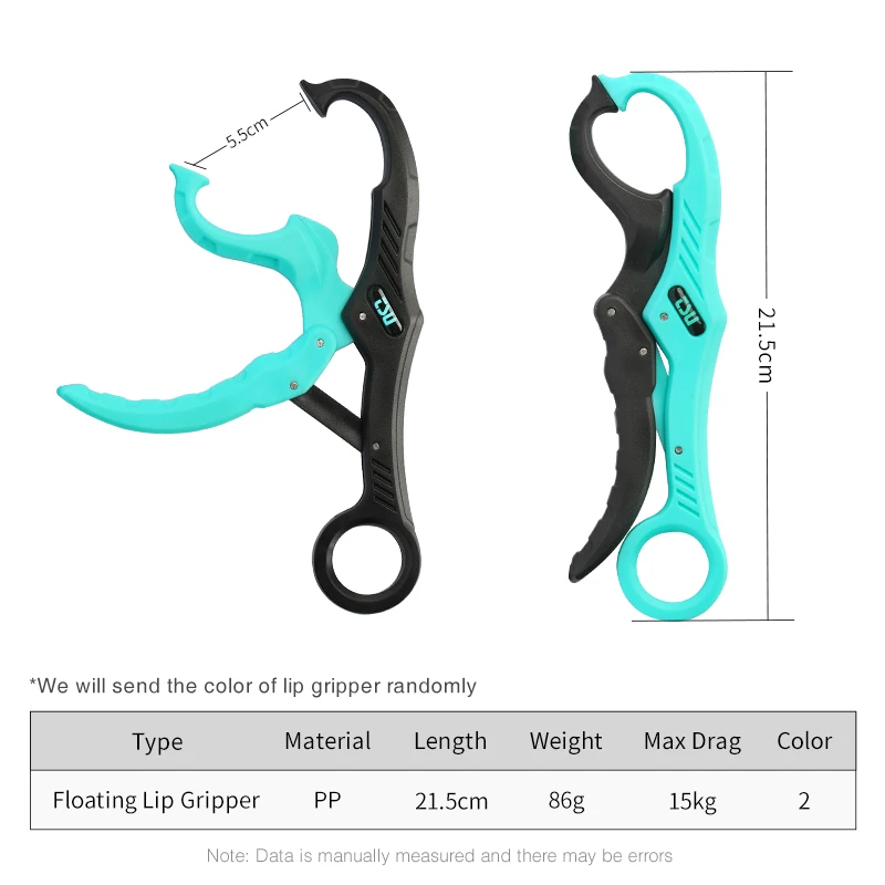 TSURINOYA Fish Grip Floating Lip Gripper Max Drag 15kg Anti-Rust Anti-slip Anti-lost Fishing Gripper For Pike Bass