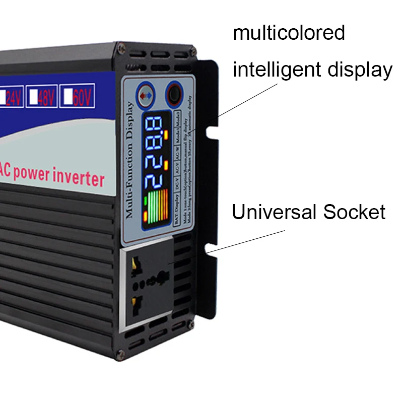 Imagem -06 - Inversor de Onda Senoidal Pura 12v 220v 48v 110v 3000w 4000winversor Inversor Solar do Conversor de Potência do Transformador de Tensão