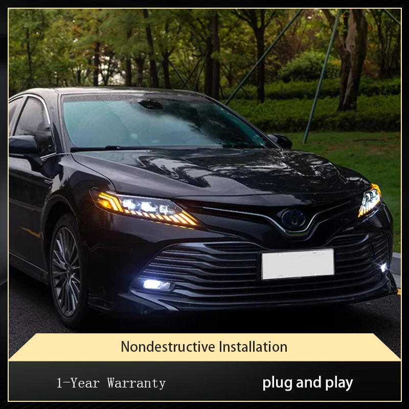 

Vehicles Accessory For Toyota Camry 2018-2023 Front Light DRL Head Lamp Car Turn Signal Upgrade LED Headlight Lens Auto Assembly