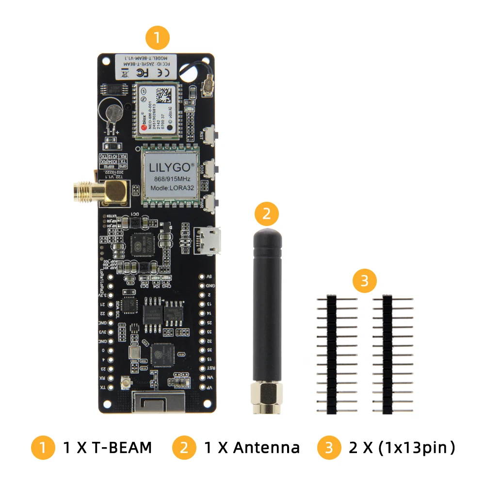 LILYGO® & Helium T-Beam V1.2 ESP32 LoRa scheda di sviluppo LoRaWAN 868MHz 915MHz modulo Wireless GPS NEO-6M 18650 supporto batteria