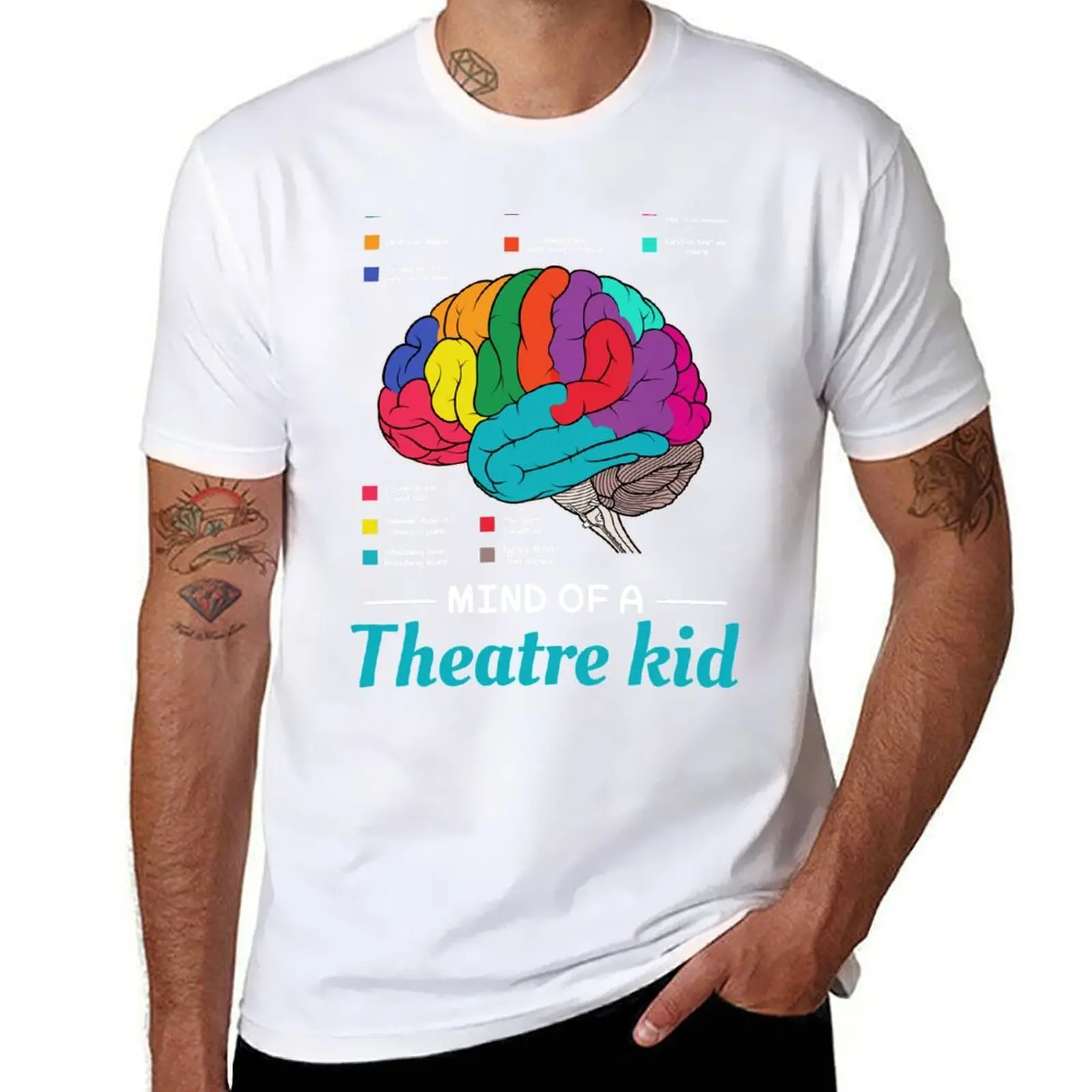 

Mind of A Theater Kid Funny Musical Theater Nerd Actor Actress Drama T-Shirt man t shirt graphic T-Shirt