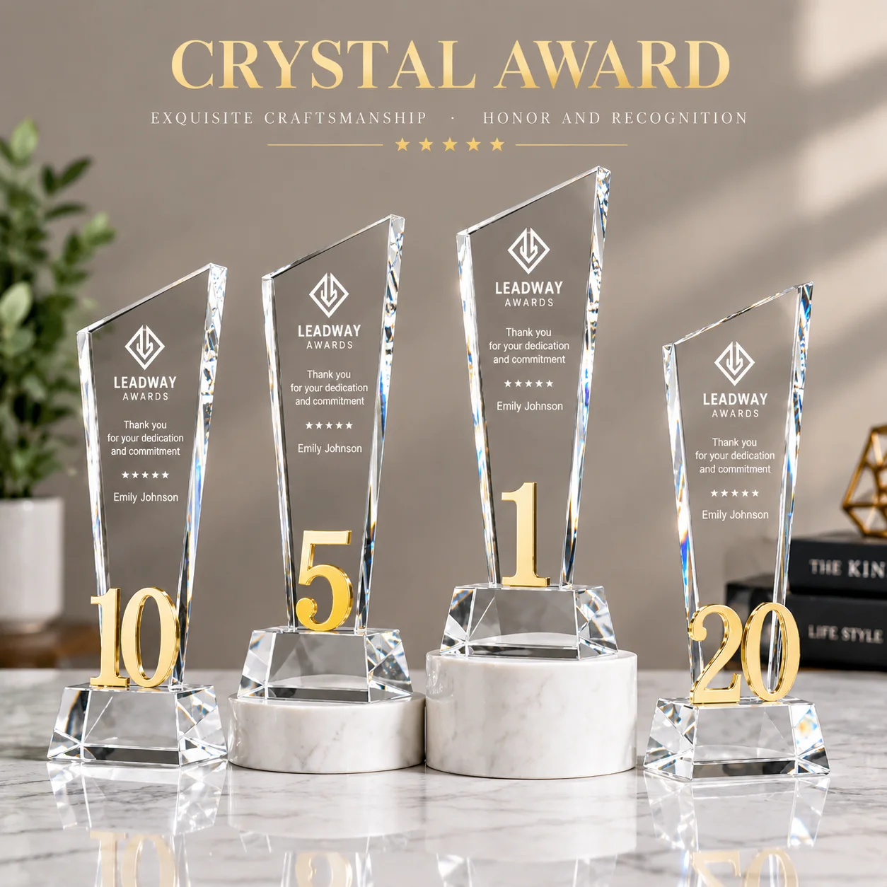 Anniversary Award Cup for Excellent Employees Business Gifts 5th 10th Year Celebration Trophy Customizable Corporate Rewards
