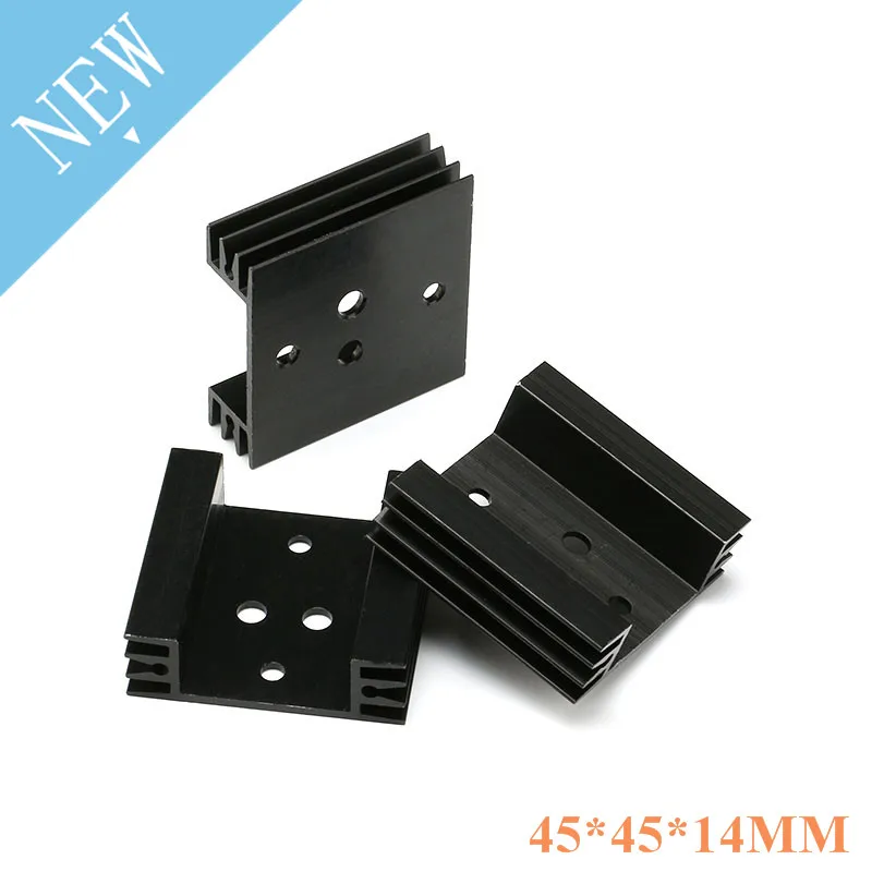 1 Pc/5 Pcs To-3 Heatsink Cooling Radiator Cooler Aluminium Koellichaam Voor Transistor TO3 Te 3 45X45X14mm 45*45*14 Mm