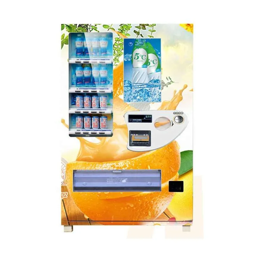 Hot cold drinks vending machine with big capacity