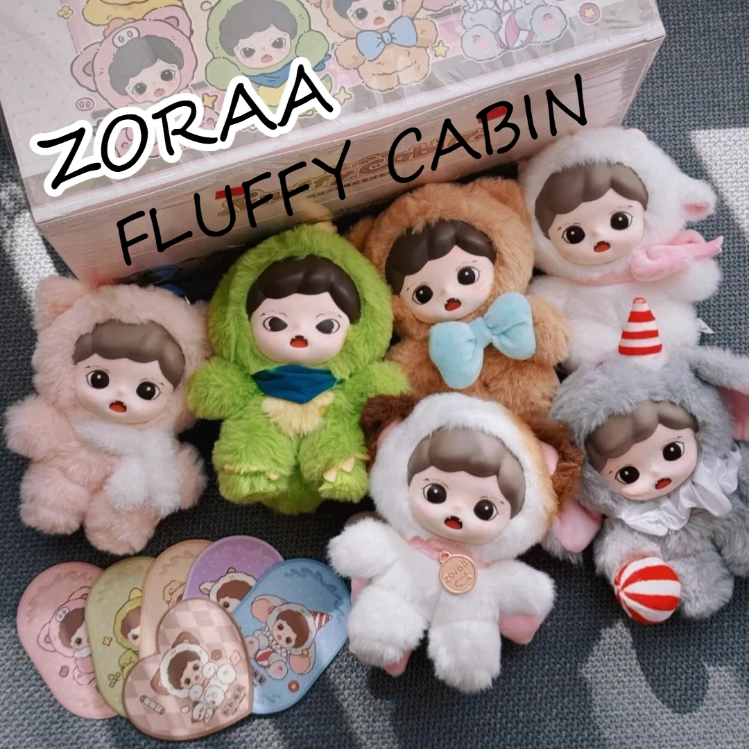 

Baby Zoraa Fluffy Cabin Vinyl Plush Series Blind Box Collection Mysterious Box Kawaii Desktop Decoration Toy Girl Surprise Gift